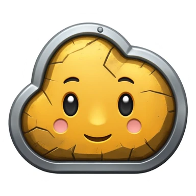 generate realistic aluminum ore sticker