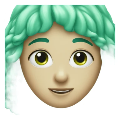 water green heart sticker