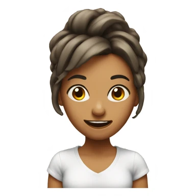 A crazy girl sticker