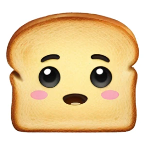 Slice of toast with little feet , running away sticker
