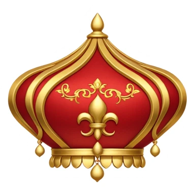 Ghunghroo red and gold small  sticker