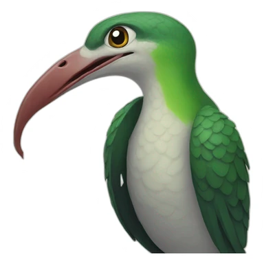 snake bird sticker