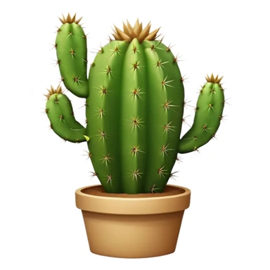 cactus plant with spines sticker
