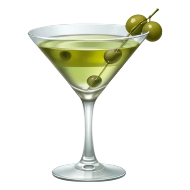 Dirty martini with sparklt sticker