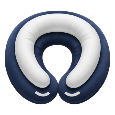 white Travel Neck Pillow sticker