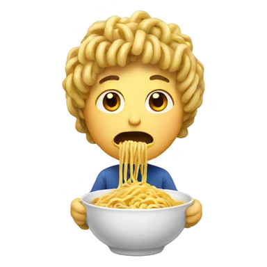 Eating noodles  sticker