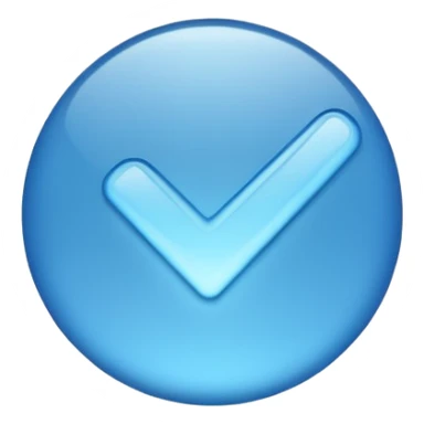 Blue tick verification  sticker