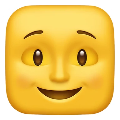 yellow face, subtle mood, minimal emoji style, no text sticker