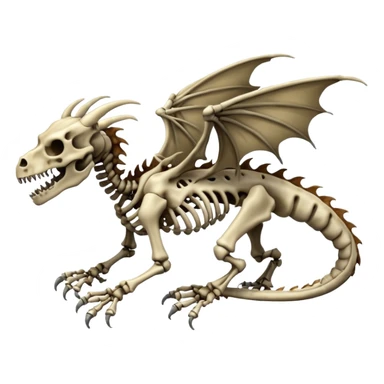Boneknapper-Skeleton-dragon (full body) sticker