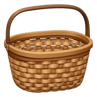 wicker basket sticker