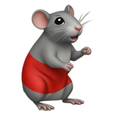 Flag Portuguese human rat sticker