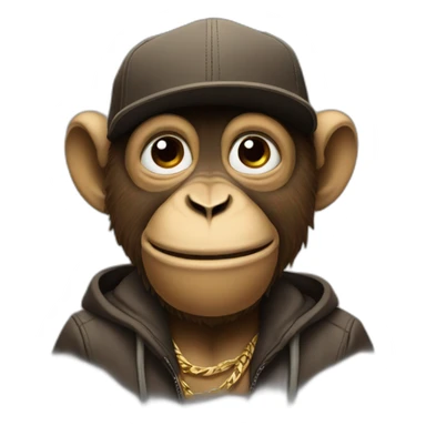 hiphop monkey sticker