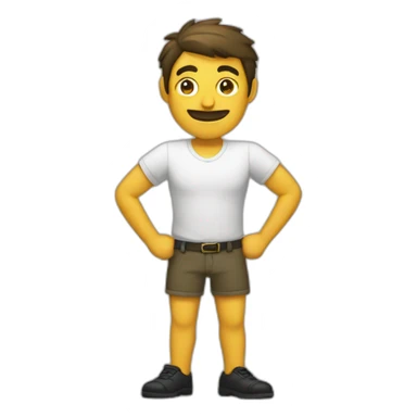 Homme écarte les jambes sticker