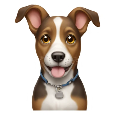 Dog with a mouse  sticker