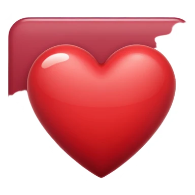 Bordeaux heart  sticker