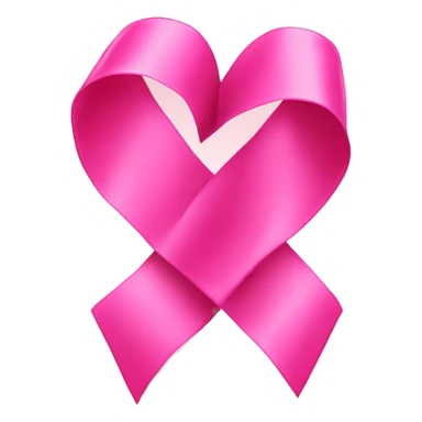 Ribbon pink heart sticker