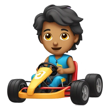 Go kart Indian sticker