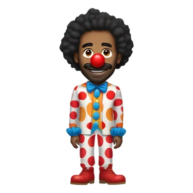 Donald glover dressed as a clown sticker