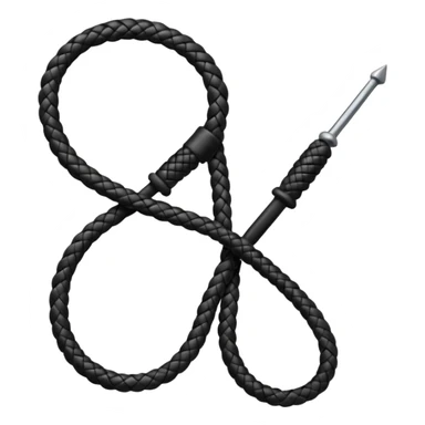 black whip straight sticker