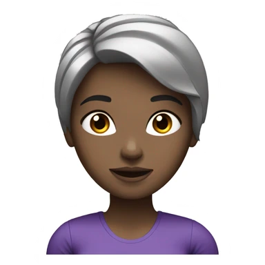 White Girl with dark short hair with dumbbells sticker