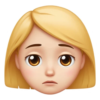 sad emoji but cute face  sticker