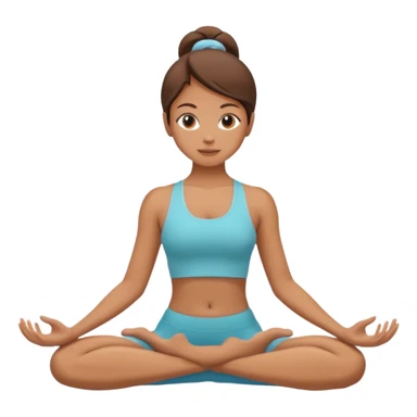 Yoga girl sticker