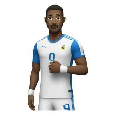 footballer with broken arm sticker