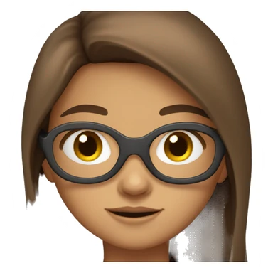 superhero, child, girl, long brown hair, brown eyes, hispanic sticker