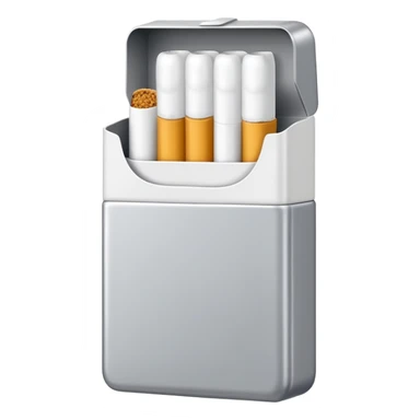 white seven stars grey shining cigaret pack with a few little white  sticker
