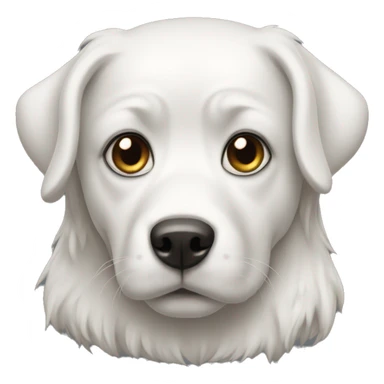 Chien blanc  sticker