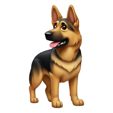 German shepherd standing sticker