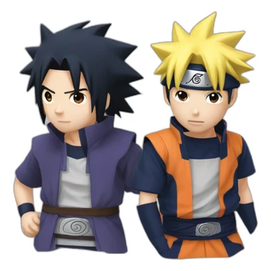 Naruto And sasuke sticker