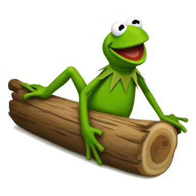 Kermit the frog log rolling sticker