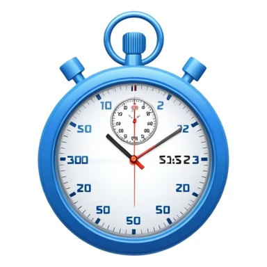 blue stopwatch sticker