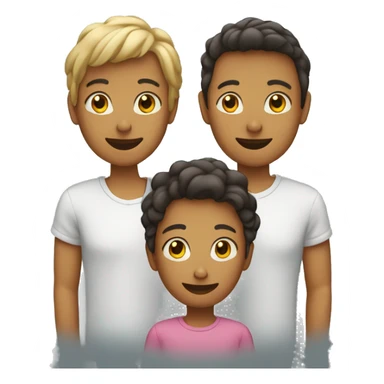Famille de 3 personnes  sticker