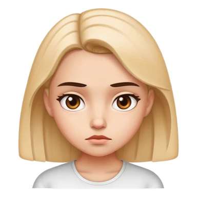 Girl being suspicious sticker