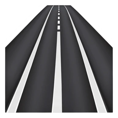 a new highway with bright lines and smooth surface sticker
