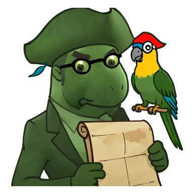 Lawyer as a pirate sticker