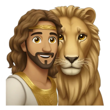 arab on a lion sticker
