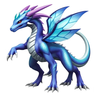  cool edgy shiny colorful Suicune-Dialga-Reptile full body sticker