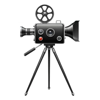 movie camera setup sticker