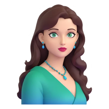 Aishwarya Rai, famous Indian actress with blue-green eyes sticker