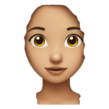 cute brunette girl sticker