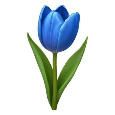 Blue tulip sticker