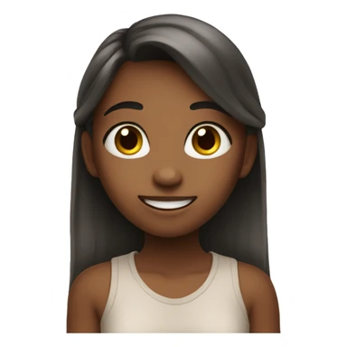 cute girl saying hey  sticker