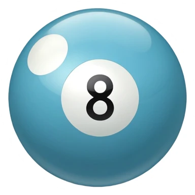 Light blue eight ball emoji sticker