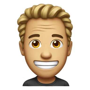 embarassed but smiling sticker