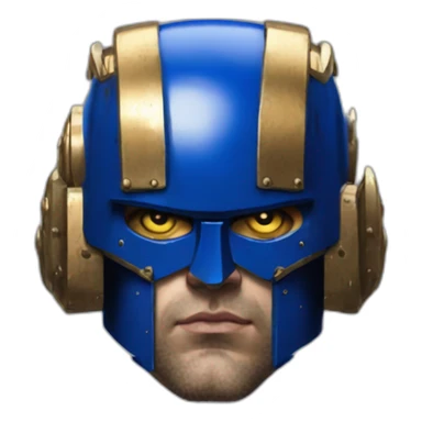 warhammer 40k ultramarines head sticker