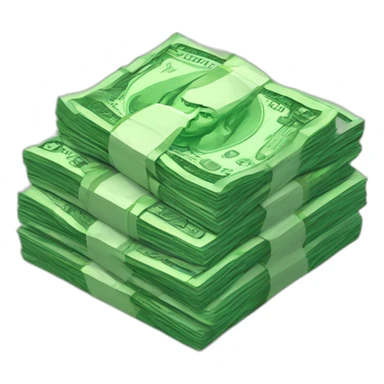 Rupees money stack sticker