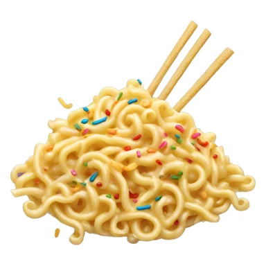 noodles with sprinkles  sticker